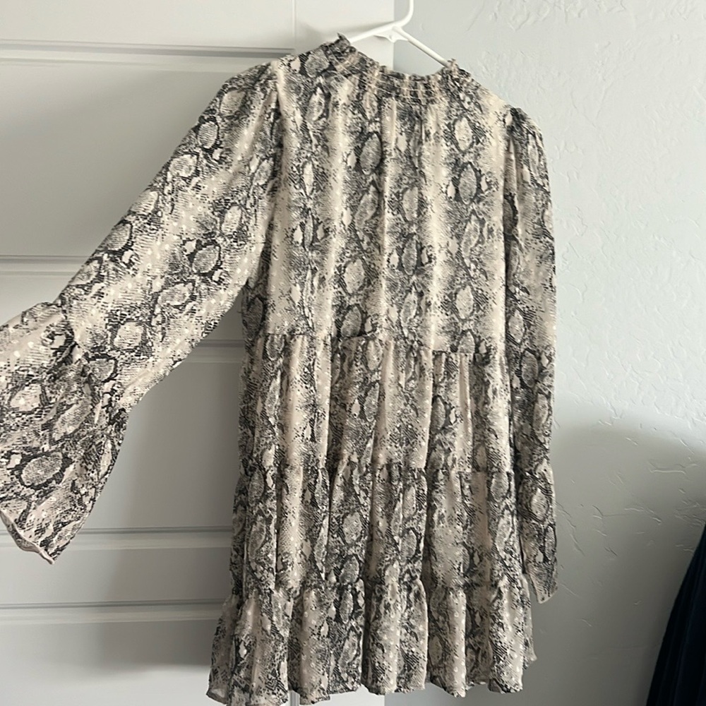 Altar'd State Black and White Patterned Dress